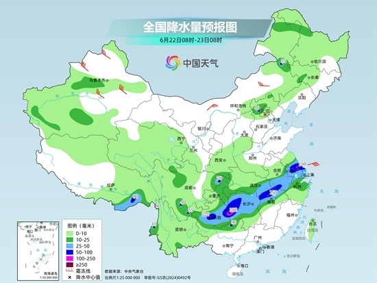 长江中下游仍为降雨核心区 华南等地将现成片高温